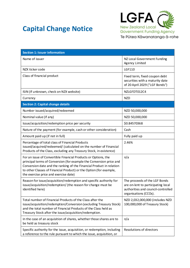 NZX Capital Change Notice 20 April 2029 - Tender 105.pdf