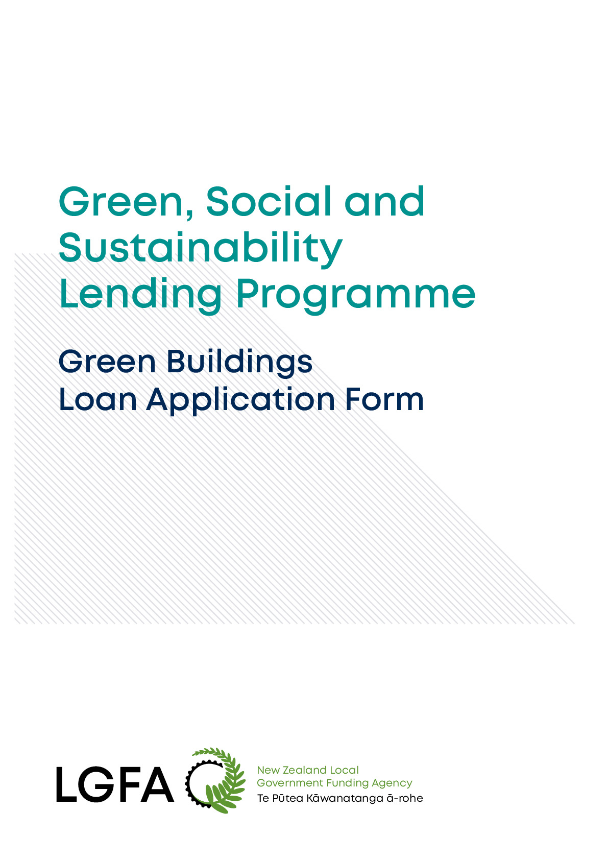 Green Buildings Loan Application Form 30092921 FINAL