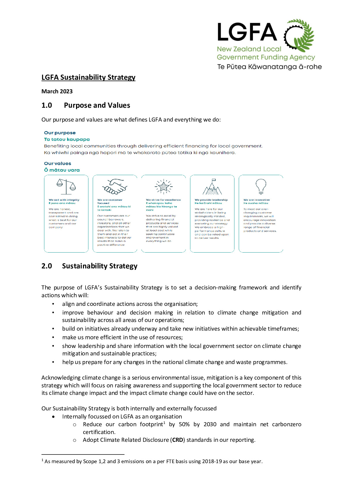 LGFA Sustainability Strategy March 2023
