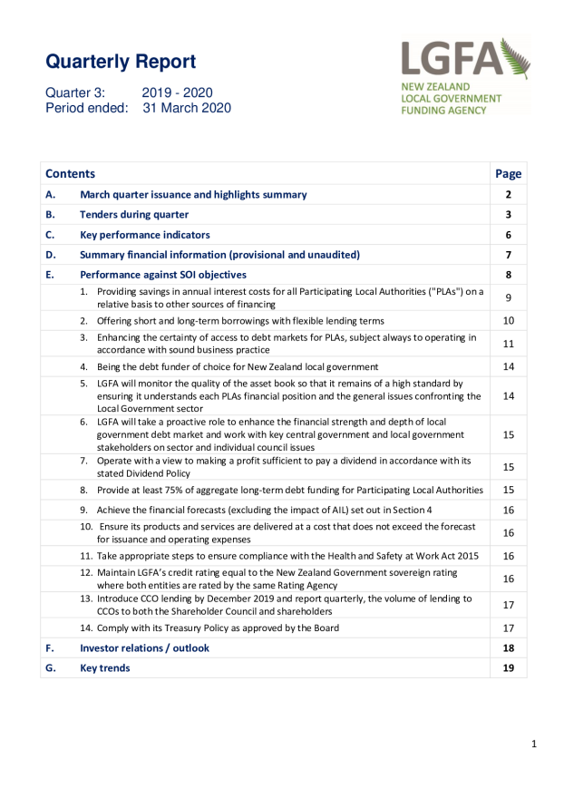 LGFA Quarterly Report to Shareholders - March 2020 .pdf