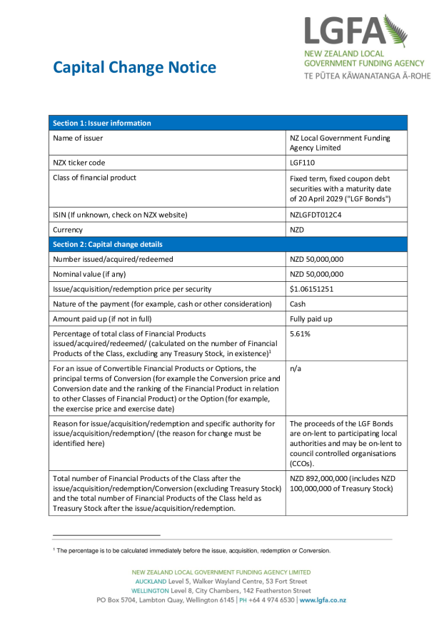 NZX Capital Change Notice  20 April 2029 - Tender 74.pdf