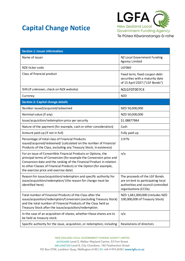 NZX Capital Change Notice 15 April 2027 - Tender 85.pdf