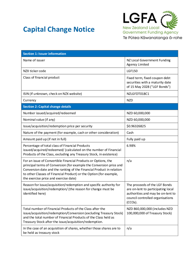 NZX Capital Change Notice 15 May 2028 - Tender 87.pdf