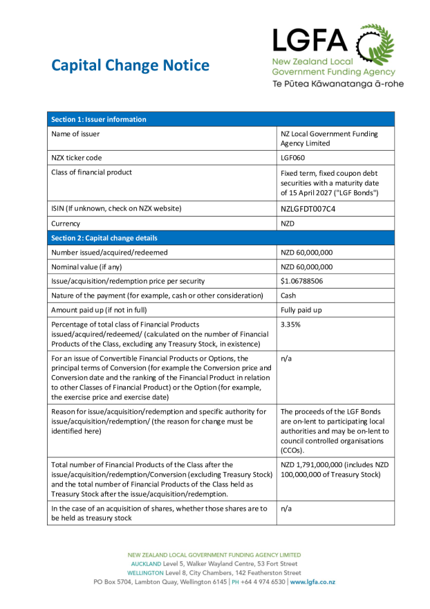 NZX Capital Change Notice  15 April 2027 - Tender 88.pdf