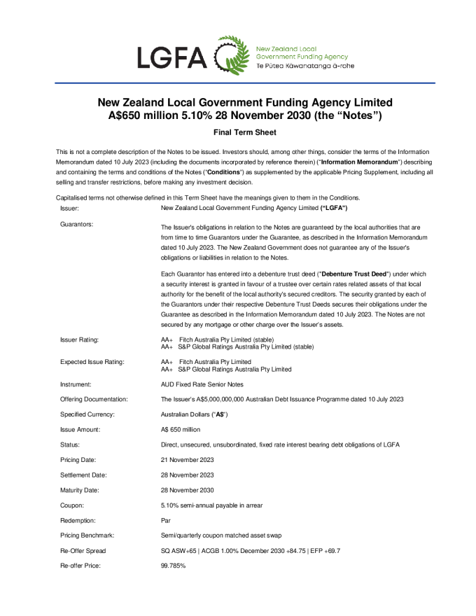 LGFA Final Investor Termsheet (21-Nov-23).pdf