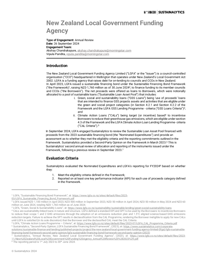 Sustainalytics Annual Impact Report Review September 2024.pdf