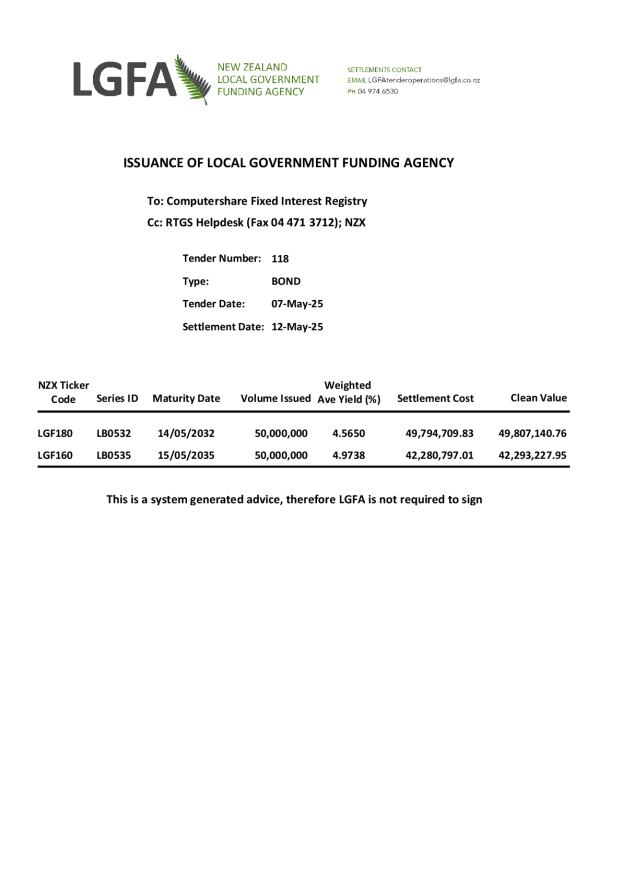 Issuance Notice - Tender 118.pdf