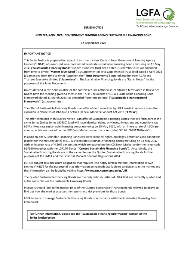 LGFA Series Notice Sustainable Financing Bond 15 May 2030.pdf