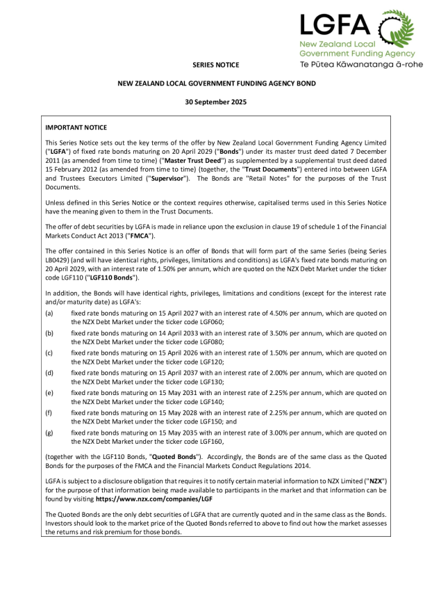LGFA Series Notice Template 20 Apr 2029 - QFP Tap of Existing Series.pdf