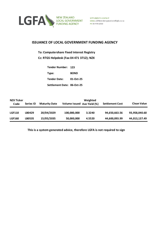 LGFA Bond Issuance Notice 01 October 2025.pdf