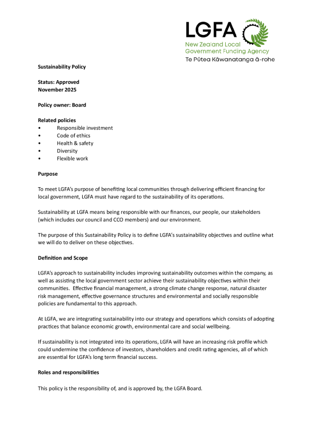 LGFA Sustainability Policy (November 2025).pdf