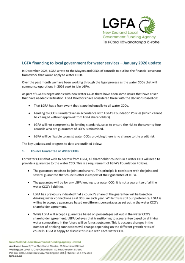 LGFA Lending to Water CCOs - January 2026 Update.pdf