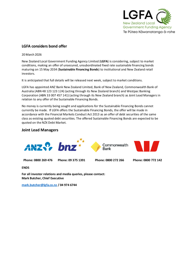 LGFA - March 2026 Bond Syndication - Pre-offer Announcement .pdf